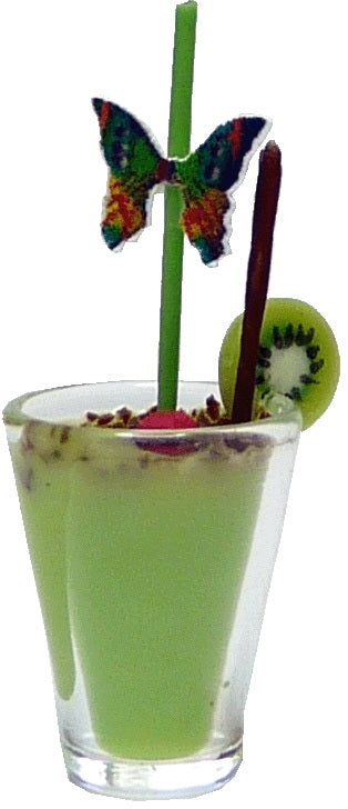 Dollhouse Grasshopper Cocktail 1:12 Scale Miniature Drink