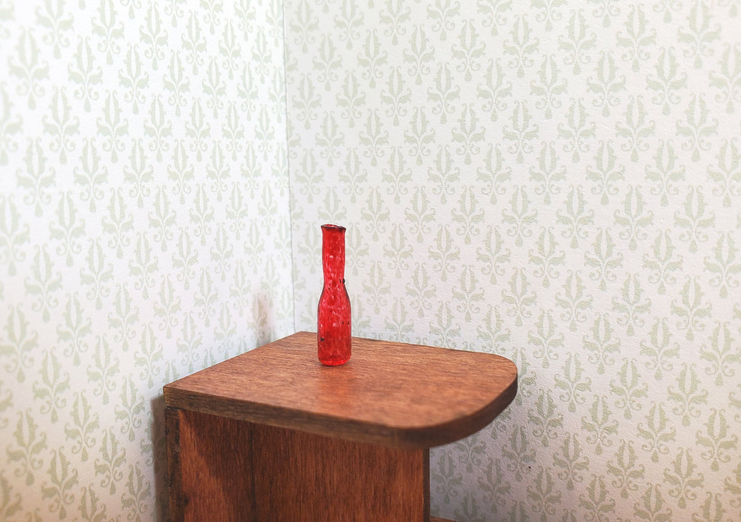 Dollhouse HALF SCALE Tiny Red Wine or Generic Bottle 1:24 Miniature