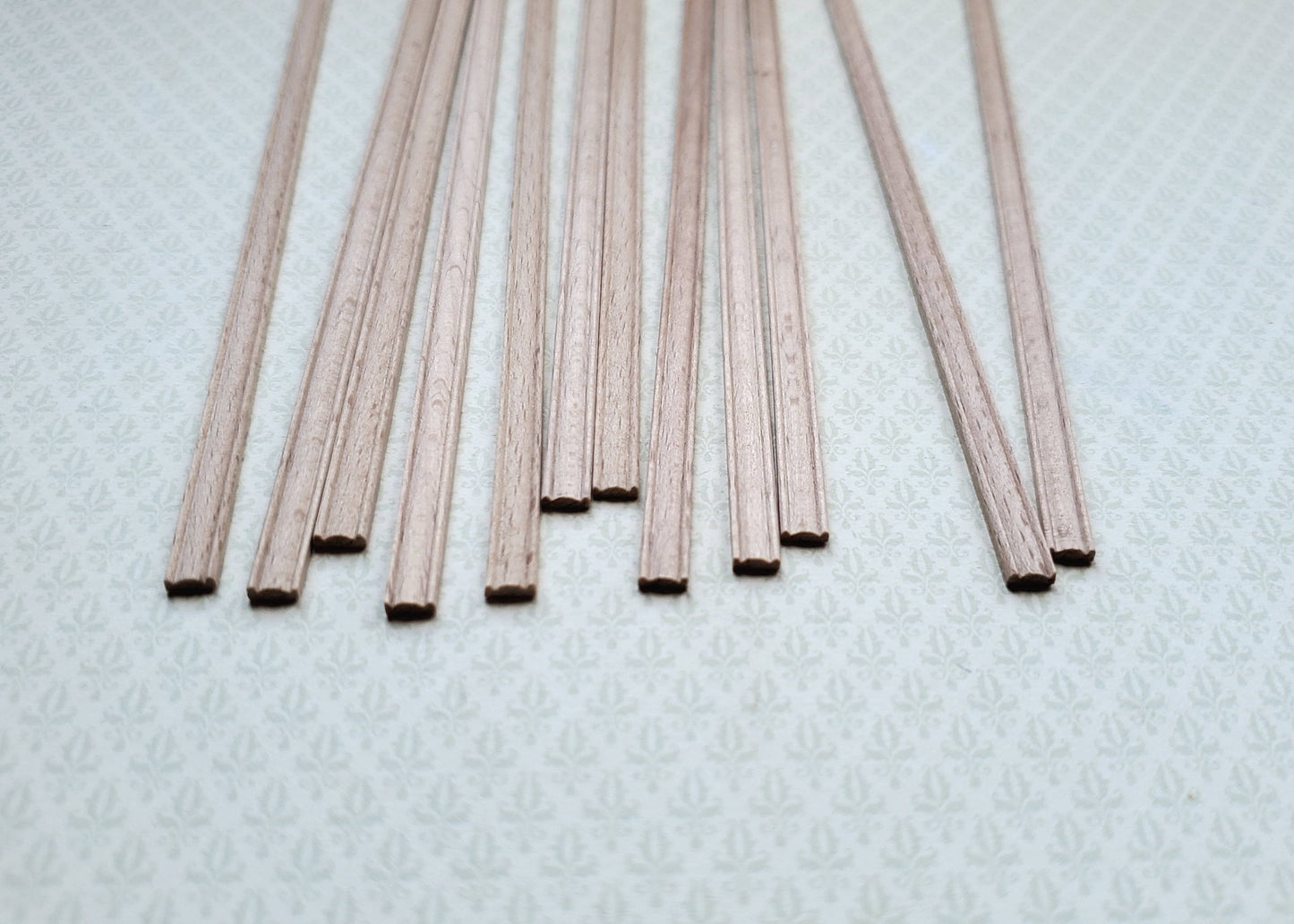 Dollhouse Scrap Trim Chair Rail Dado Railing 3/16" wide x 6" long 1:12 Scale