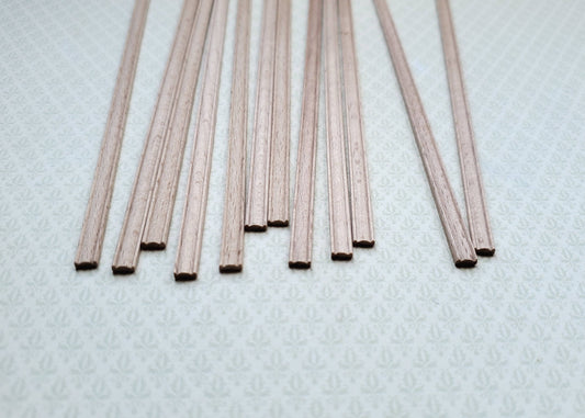 Dollhouse Scrap Trim Chair Rail Dado Railing 3/16" wide x 6" long 1:12 Scale