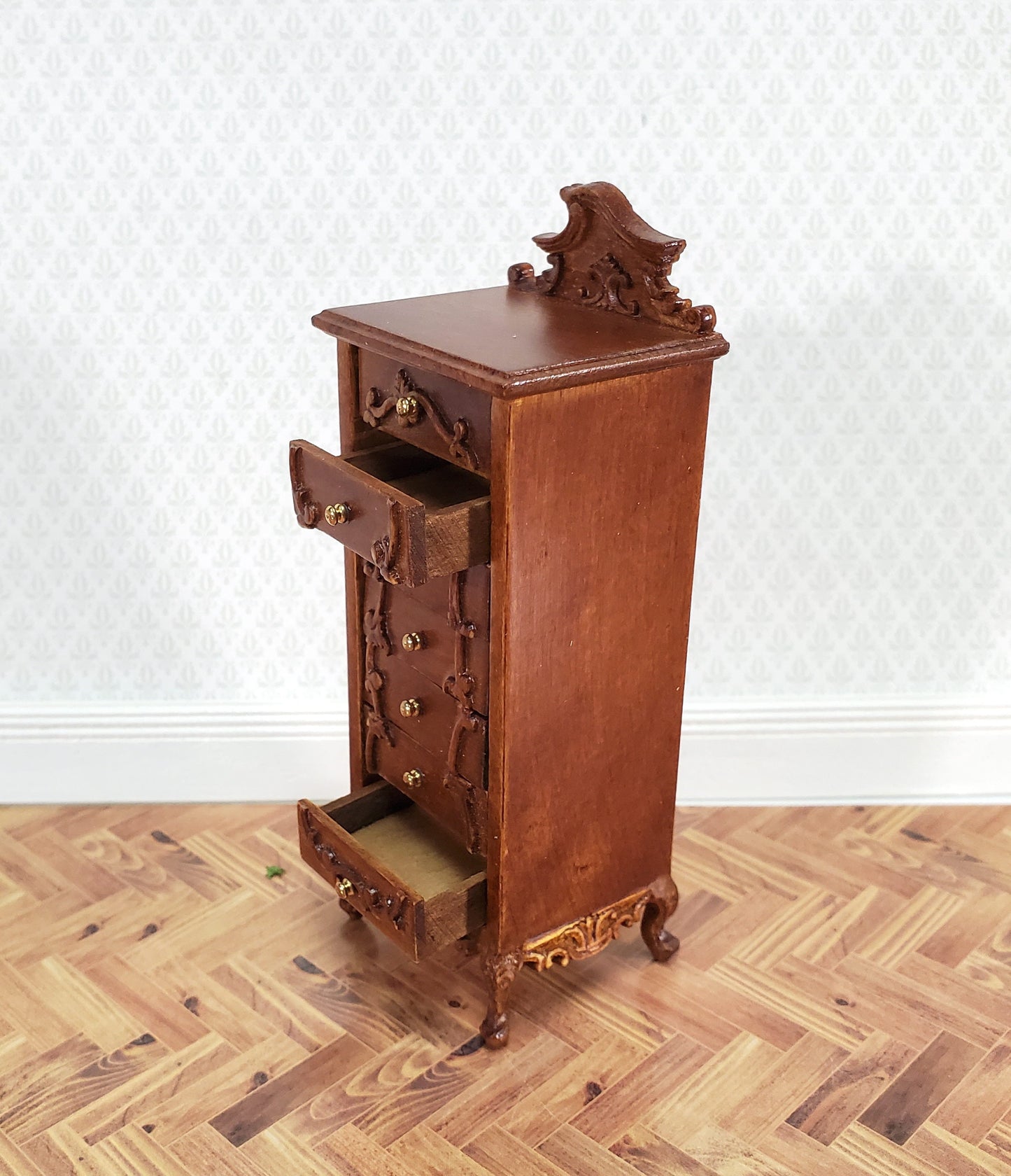 Dollhouse JBM Lingerie or Jewelry Dresser Chest Tall 1:12 Scale Furniture