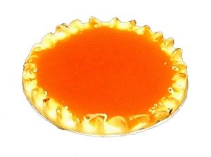 Dollhouse Pumpkin Pie 1:12 Scale Miniature Food Kitchen Dessert Bakery