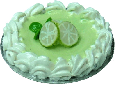 Dollhouse Key Lime Pie 1:12 Scale Miniature Food Kitchen Dessert Bakery