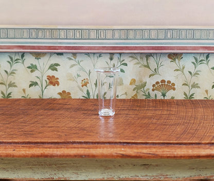 Dollhouse Tall Clear Beer Glass 1:12 Scale Miniature Barware