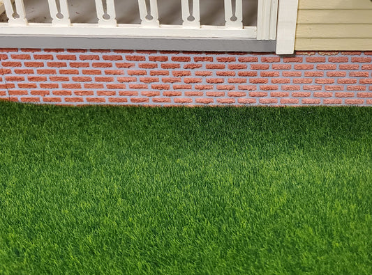 Miniature Lawn Grass Square Dollhouse Yard Gardens Model Scenery 11 3/4" x 12"