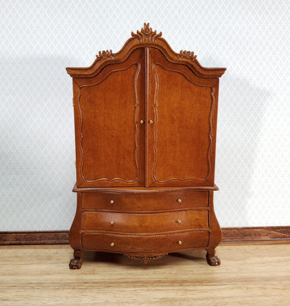 JBM Dutch Baby House Cabinet Dollhouse Large 1:12 Scale Miniature Walnut Finish
