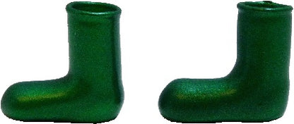 Dollhouse Green Glass Boot Set of 2 1:12 Scale Miniature Decoration