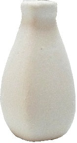 Dollhouse White Ceramic Four Sided Vase Unglazed 1:12 Scale Miniature