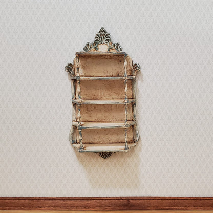 Dollhouse Artisan Hanging Shelf 1:12 Scale Miniature Shelves Shabby Chic