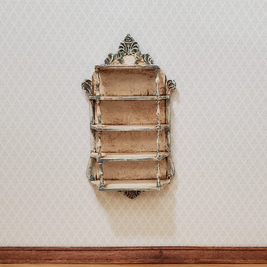 Dollhouse Artisan Hanging Shelf 1:12 Scale Miniature Shelves Shabby Chic