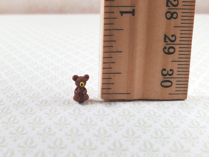 Dollhouse Teddy Bear Small 1:12 Scale Miniature Toys Accessories Decor
