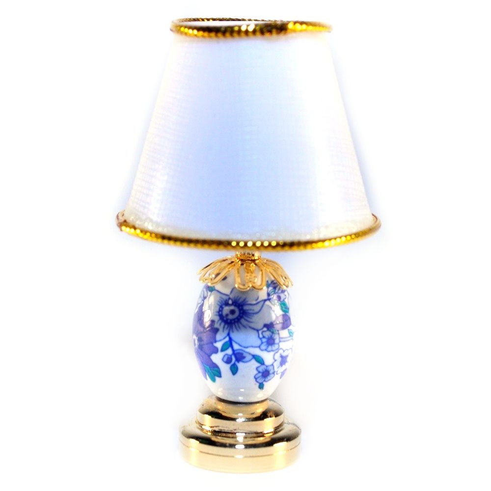 Dollhouse Table Lamp Battery Operated Light LARGE use in 1:12 or 1/6 Scale