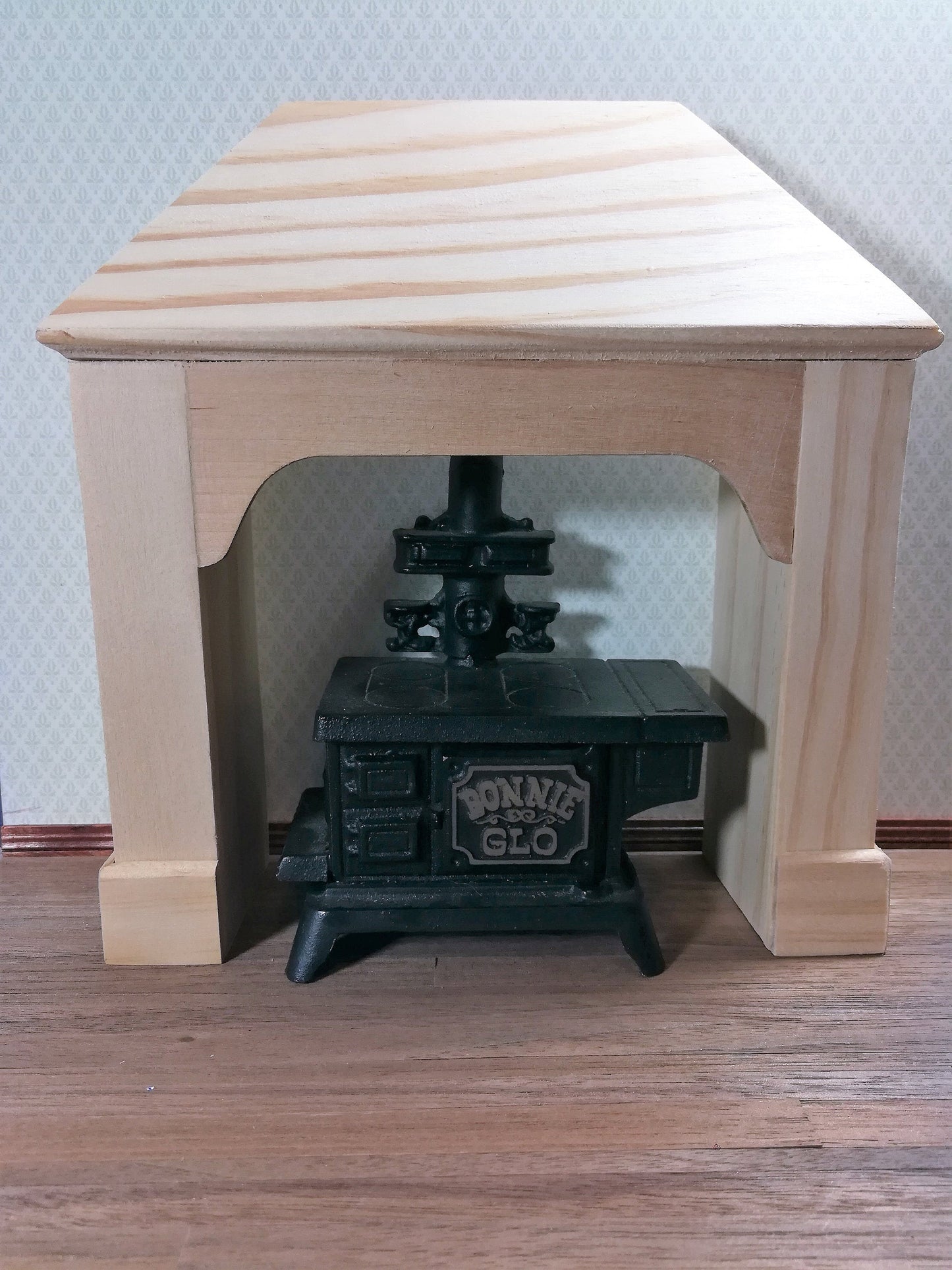 Dollhouse Miniature Stove Surround Large Kitchen Unfinished DIY 1:12 Scale