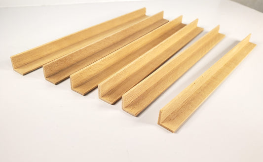 Miniature Corner Trim 6" Pieces x6 Corner Trim Molding 3/8" x 3/8" x 6" Crafts