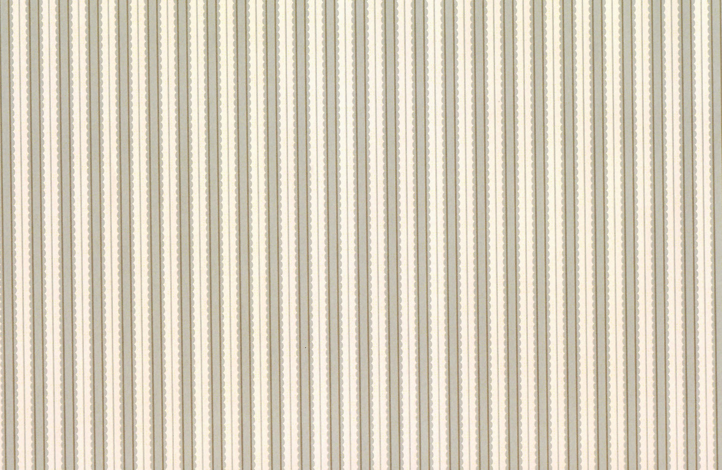 Dollhouse Wallpaper 3 Sheets Hazy Blue Scalloped Stripes 1:12 Miniature