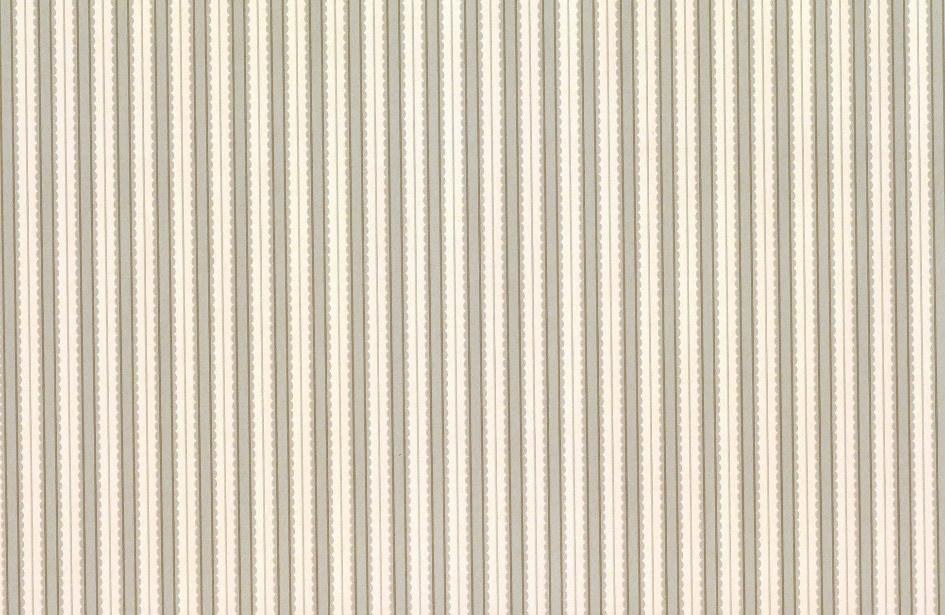 Dollhouse Wallpaper 3 Sheets Hazy Blue Scalloped Stripes 1:12 Miniature
