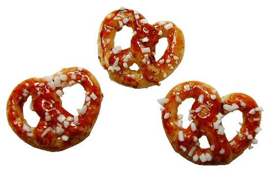 Dollhouse Salted Pretzels Set of 3 1:12 Scale Miniatures Food Groceries
