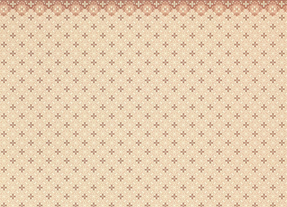 Dollhouse Wallpaper Brodnax Edwardian "Nellie" 1:12 Scale Miniature