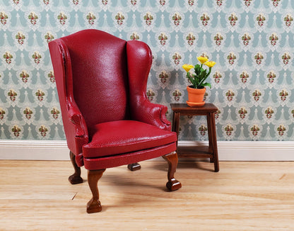 Dollhouse Wallpaper The Old Mill Blue Gray Bradbury & Bradbury 1:12 Scale