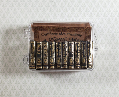 Dollhouse Book Set of 10 Horror Classics 1:12 Scale (blank inside) Handmade