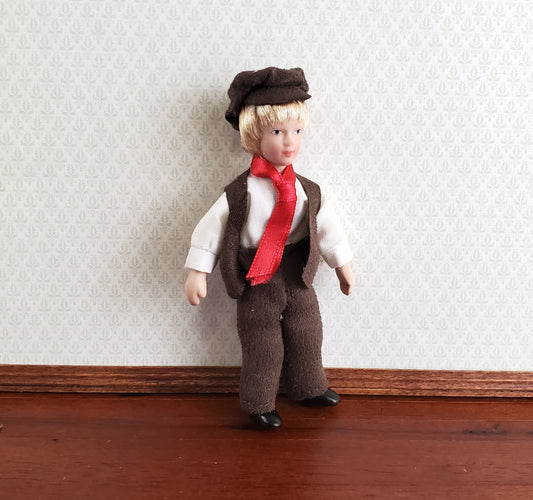 Dollhouse Victorian Boy Son Doll Porcelain Semi-Poseable 1:12 Scale Family