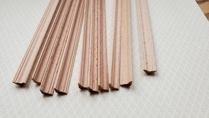 Dollhouse Miniatures 6" Cornice Crown Molding Scrap Trim x10 Pieces 1:12 Scale Building 77047
