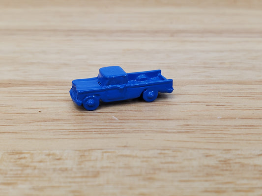 Dollhouse Toy Truck Blue Painted Metal 1:12 Scale Miniature Nursery