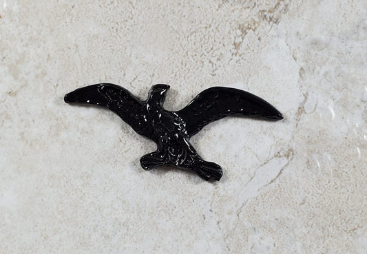 Dollhouse Bald Eagle Black Wall or Door Plaque 1:12 Scale Miniature Accessory - Miniature Crush