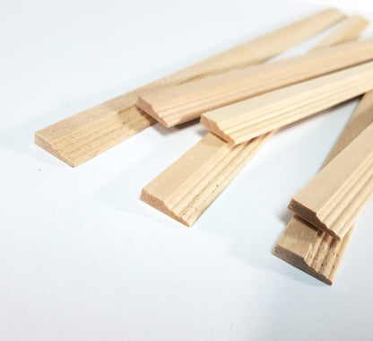 Dollhouse Baseboard Skirting Trim Molding 5/8" wide x 12" long 6 Pieces 1:12 Scale 7018 - Miniature Crush