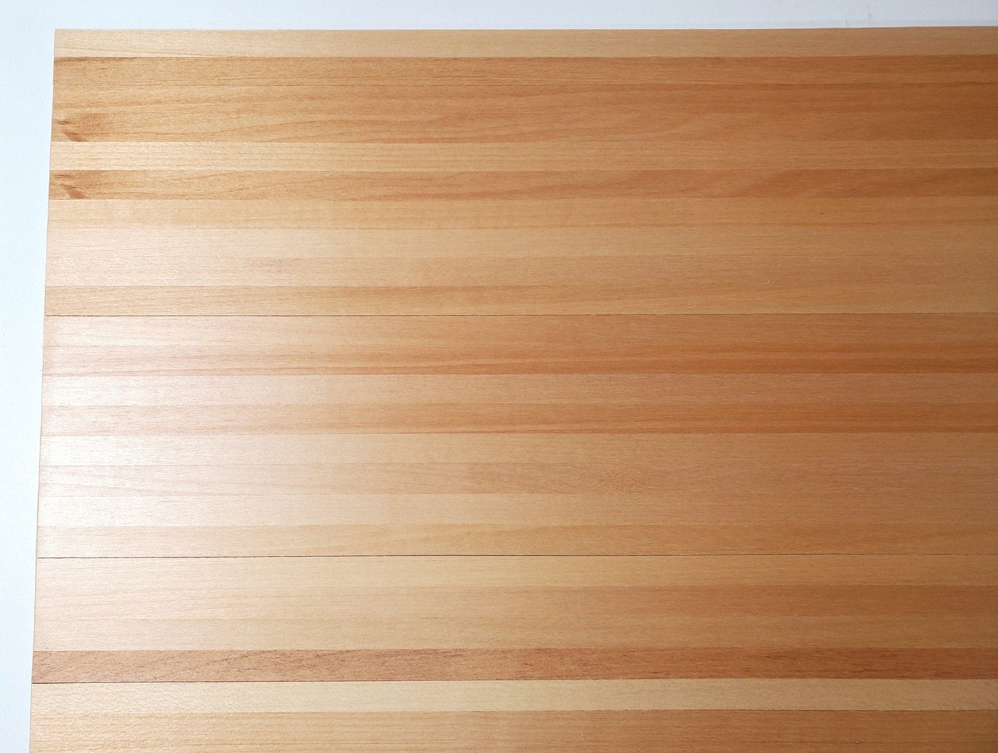 Dollhouse Blonde Wood Floor 8mm Wide Planks Peel & Stick 17" x 11 3/8" Miniatures - Miniature Crush