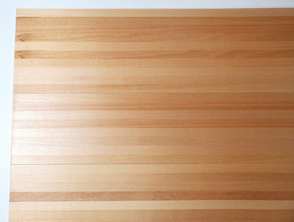 Dollhouse Blonde Wood Floor 8mm Wide Planks Peel & Stick 17" x 11 3/8" Miniatures - Miniature Crush