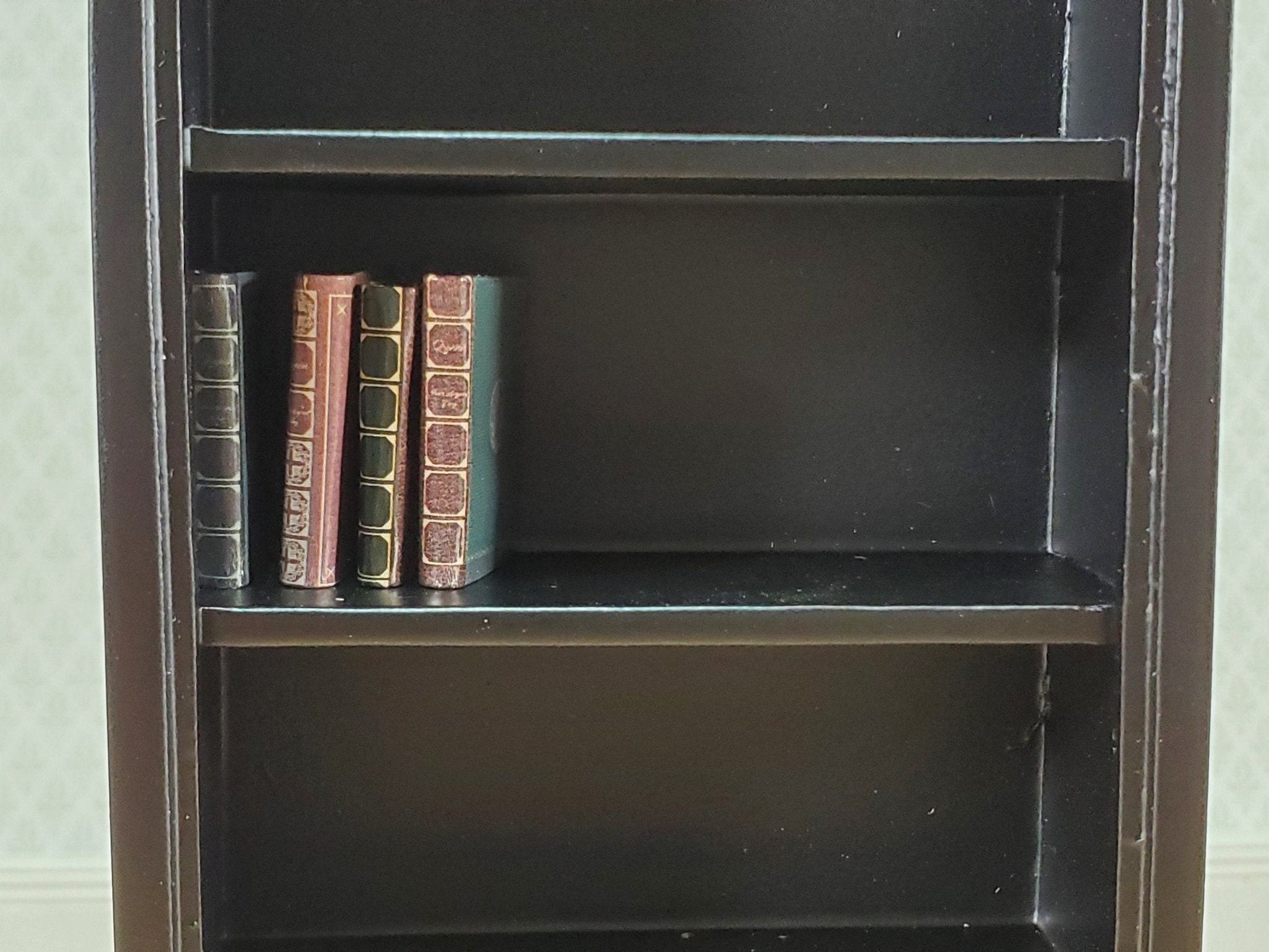 Dollhouse Books with Blank Pages Vintage Style Set of 4 1:12 Scale Miniature Library - Miniature Crush
