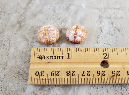 Dollhouse Bread x2 Round Loaves 1:12 Scale Food Kitchen Bakery - Miniature Crush