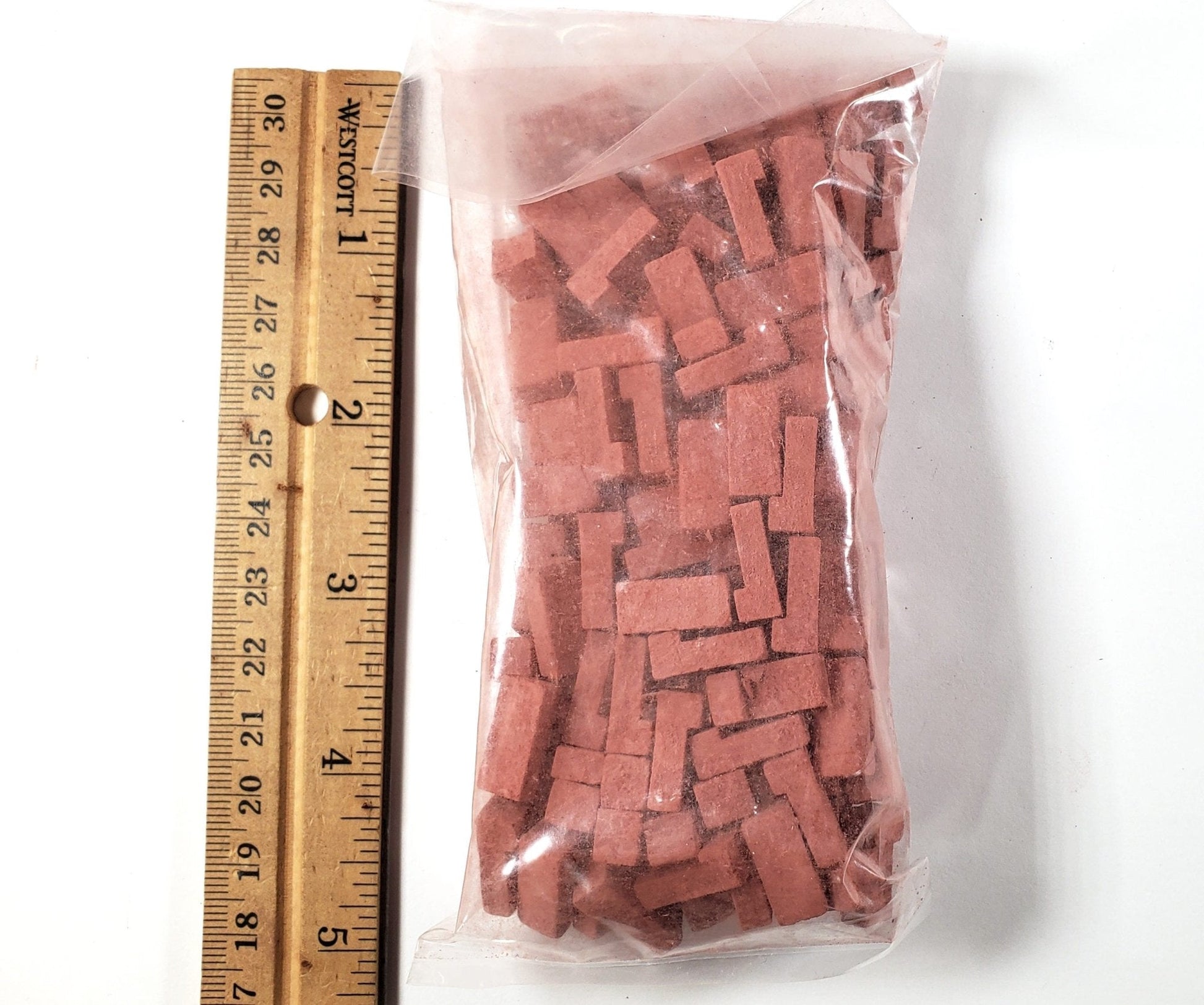 Dollhouse Brick Corners Red Bricks by Andi Mini Brick 1:12 Scale 125 Pieces - Miniature Crush