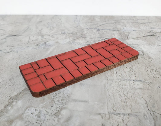Dollhouse "Brick" Step Exterior for Entryway Door 1:12 Scale Miniature Alessio #551SM - Miniature Crush