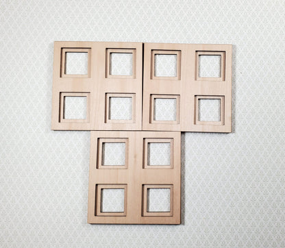 Dollhouse Ceiling Panels Extra Pieces for Coffered Layered Kit 2 Part 1:12 Scale - Miniature Crush