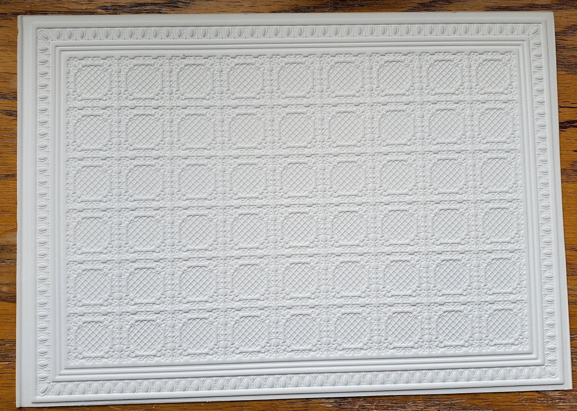 Dollhouse Ceiling Paper Embossed Textured Foam Board 1:12 Scale Miniature World Model 34943 - Miniature Crush