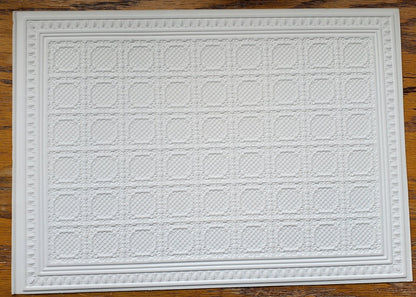 Dollhouse Ceiling Paper Embossed Textured Foam Board 1:12 Scale Miniature World Model 34943 - Miniature Crush