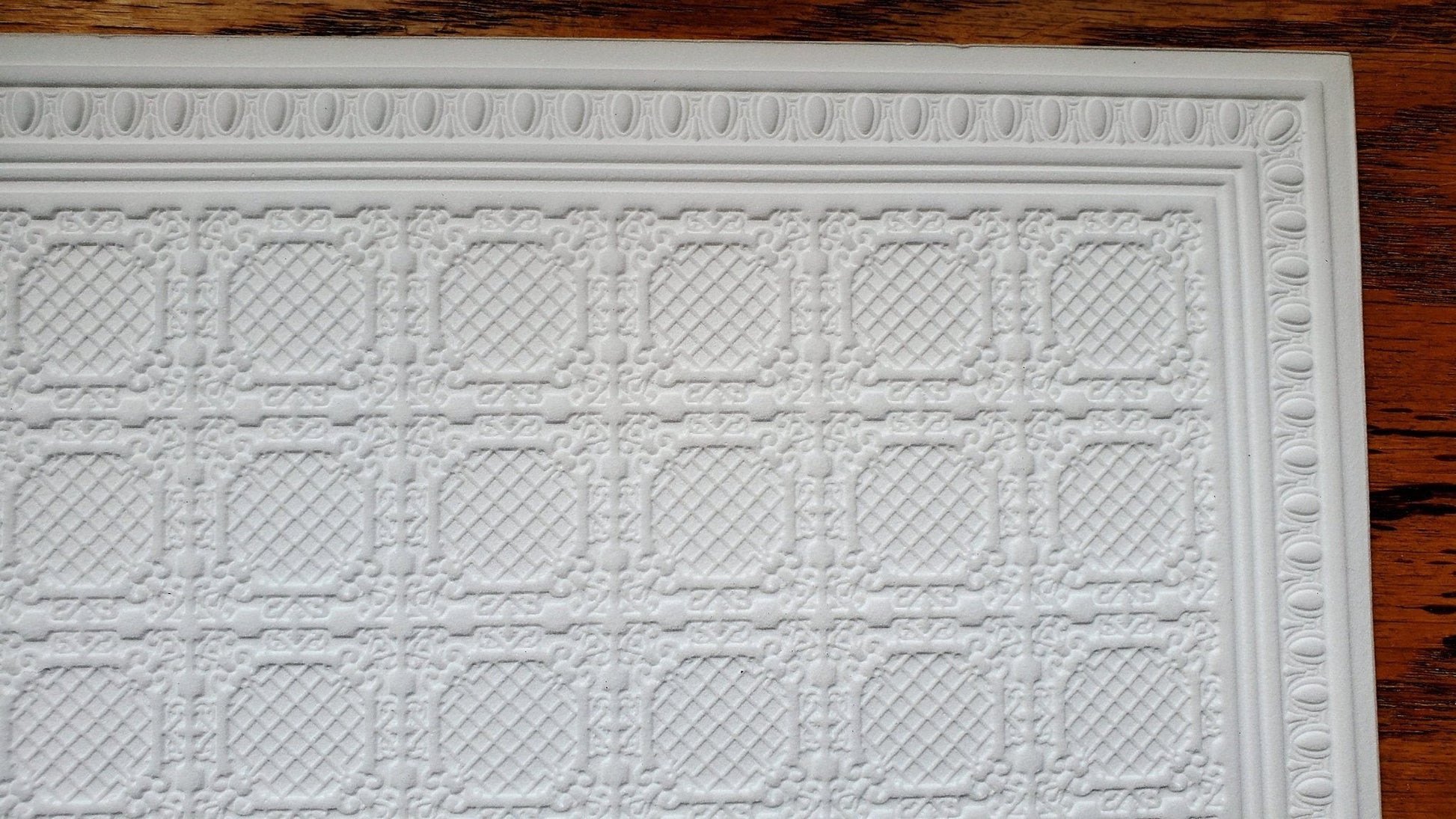 Dollhouse Ceiling Paper Embossed Textured Foam Board 1:12 Scale Miniature World Model 34943 - Miniature Crush