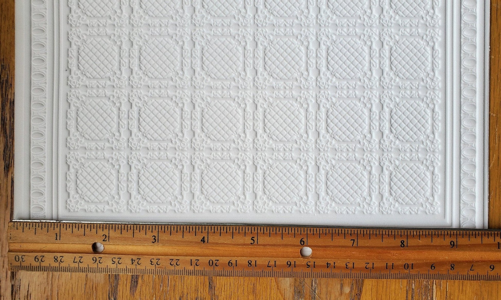 Dollhouse Ceiling Paper Embossed Textured Foam Board 1:12 Scale Miniature World Model 34943 - Miniature Crush