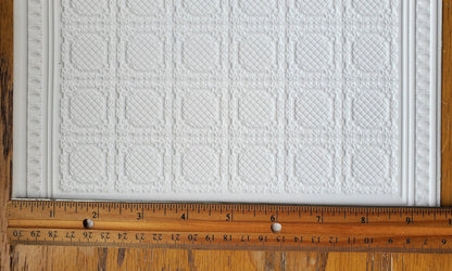 Dollhouse Ceiling Paper Embossed Textured Foam Board 1:12 Scale Miniature World Model 34943 - Miniature Crush