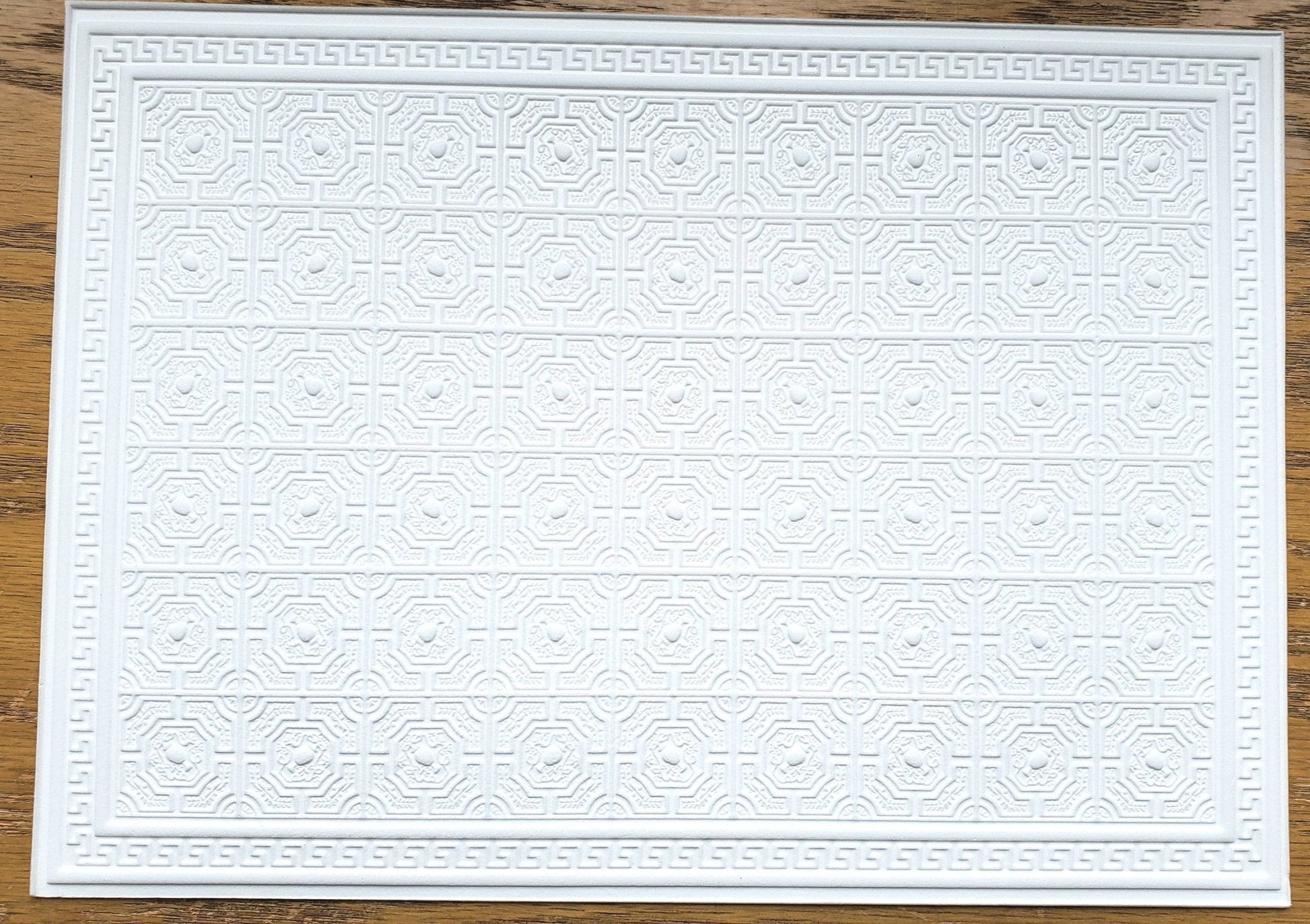Dollhouse Ceiling Paper Embossed Textured Foam Board 1:12 Scale Miniature World Model 34944 - Miniature Crush