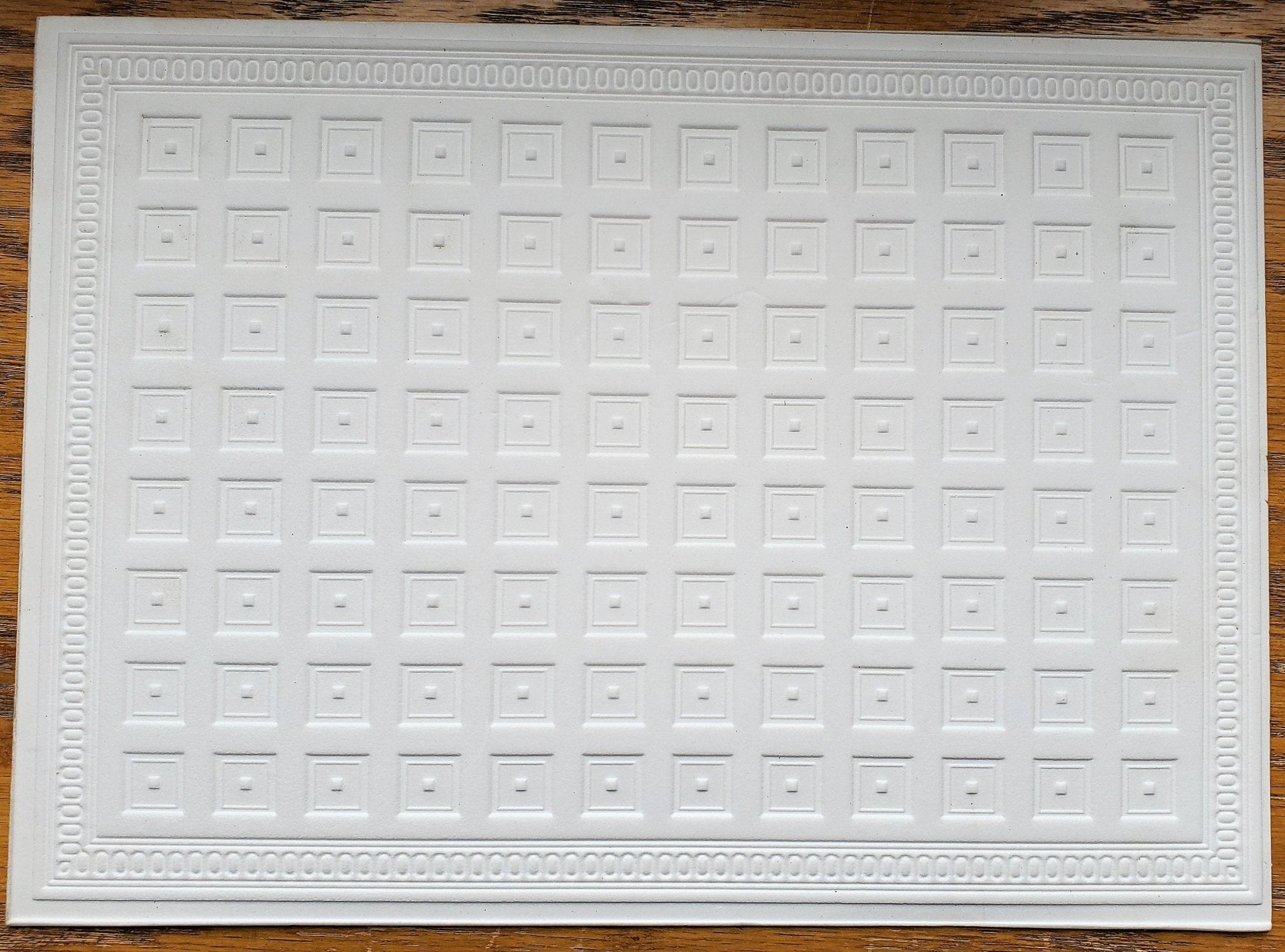 Dollhouse Ceiling Paper Embossed Textured Foam Board 1:12 Scale ...