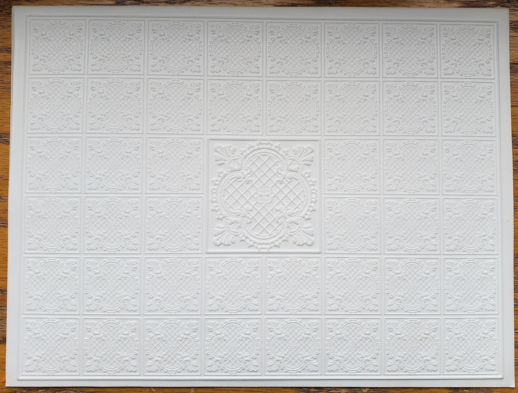 Dollhouse Ceiling Paper Embossed Textured Foam Board 1:12 Scale ...
