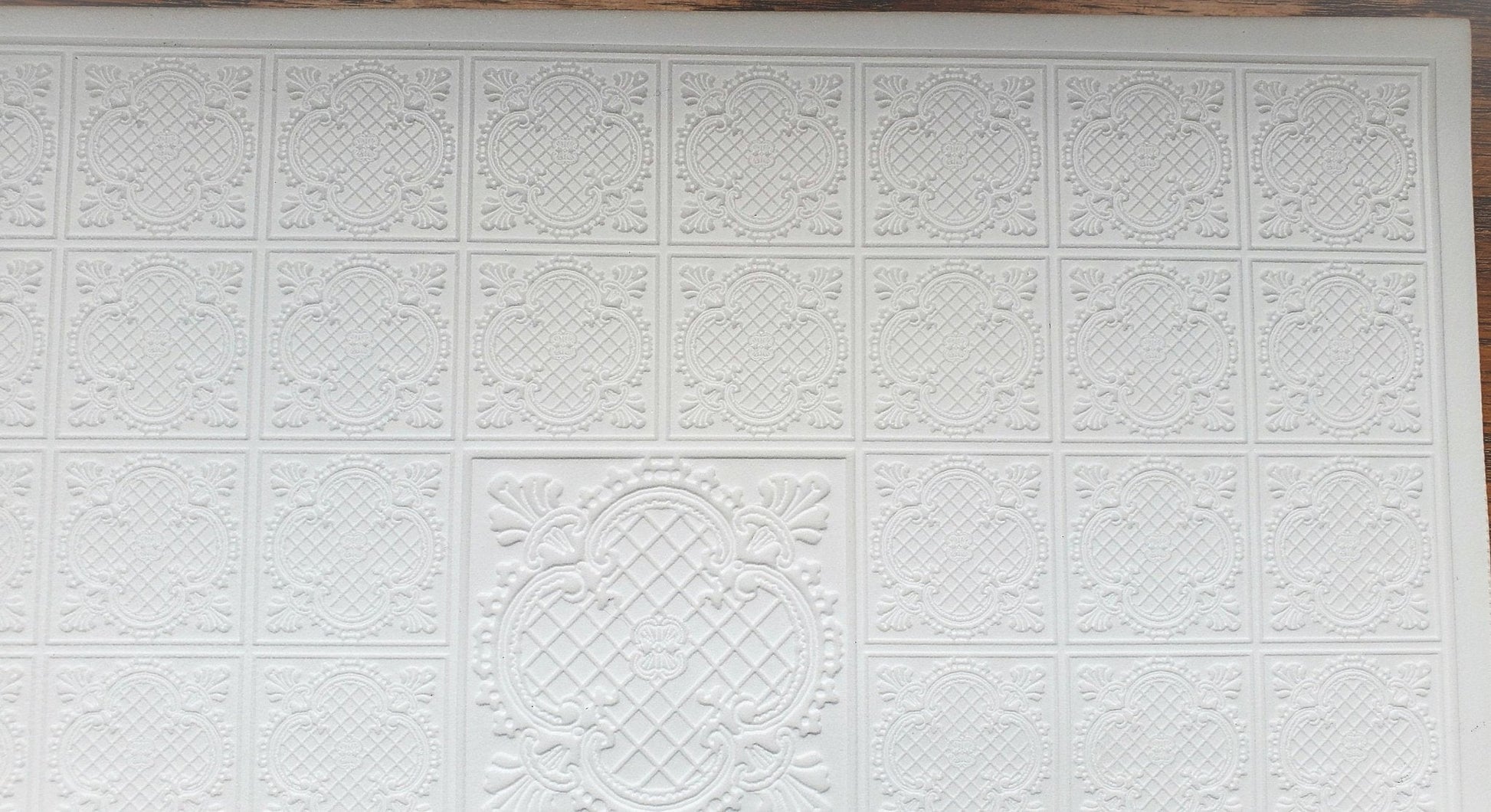 Dollhouse Ceiling Paper Embossed Textured Foam Board 1:12 Scale Miniature World Model 34946 - Miniature Crush