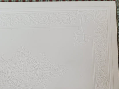 Dollhouse Ceiling Paper Embossed Textured Foam Board 1:12 Scale Miniature World Model 34949 - Miniature Crush