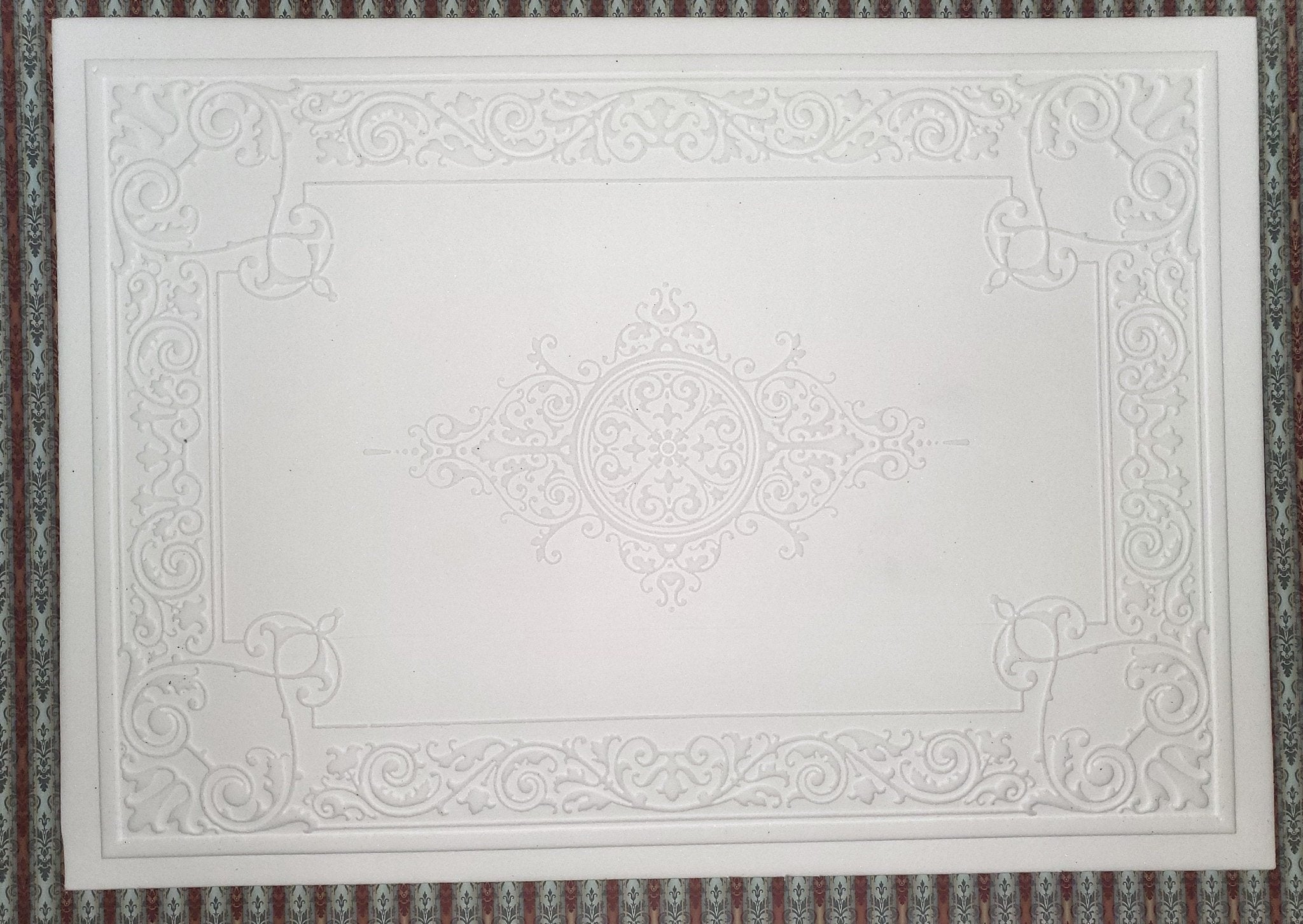 Dollhouse Ceiling Paper Embossed Textured Foam Board 1:12 Scale ...