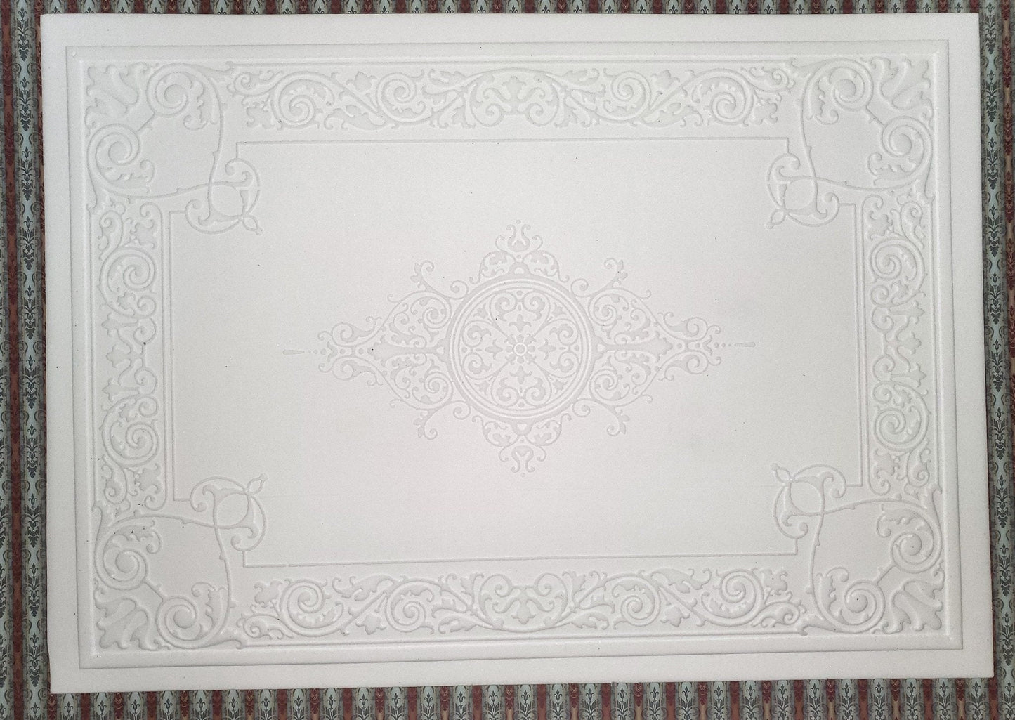 Dollhouse Ceiling Paper Embossed Textured Foam Board 1:12 Scale Miniature World Model 34949 - Miniature Crush