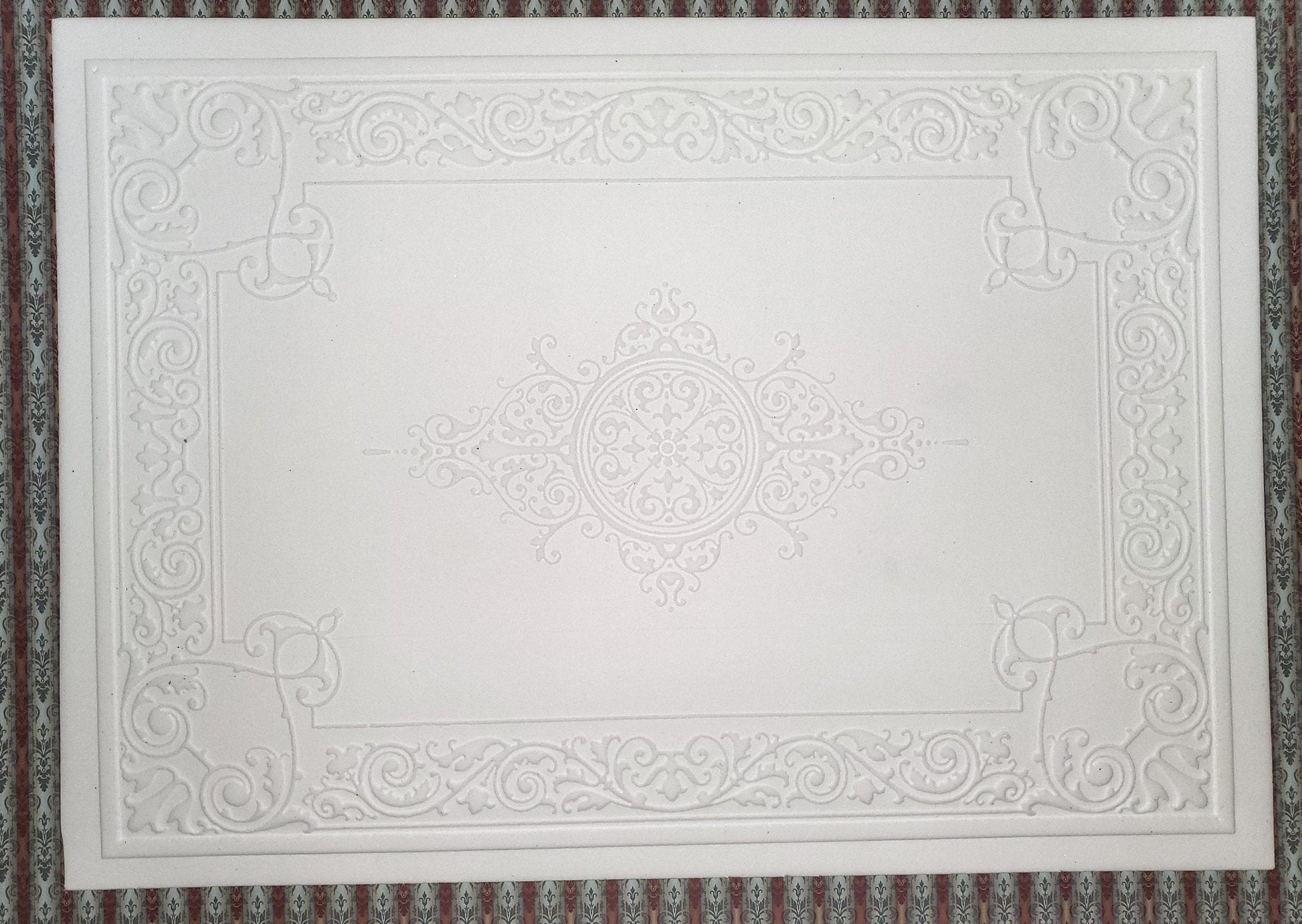 Dollhouse Ceiling Paper Embossed Textured Foam Board 1:12 Scale Miniature World Model 34949 - Miniature Crush