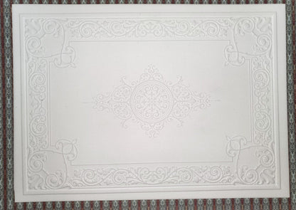 Dollhouse Ceiling Paper Embossed Textured Foam Board 1:12 Scale Miniature World Model 34949 - Miniature Crush